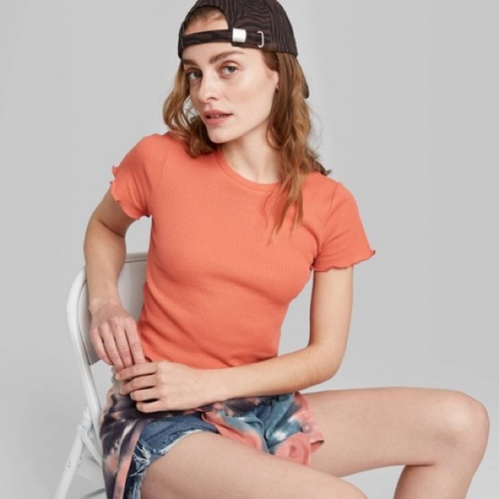 Wild Fable Lettuce Trim Tee.